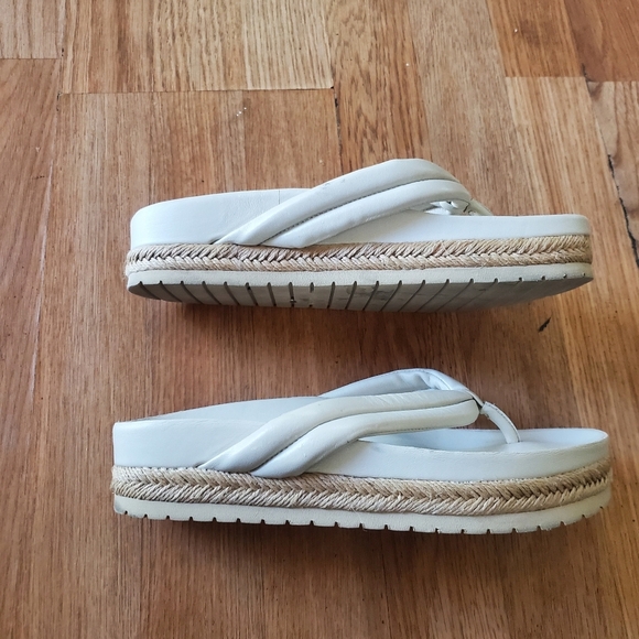 Vince Faux Leather Espadrille Platform Womans Sandals, Size 7.5 - Picture 7 of 7